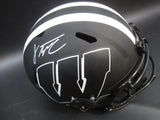 University of Wisconsin Badgers Jonathan Taylor Hand Signed Autographed Replica Full-Size Matte Black Helmet Includes JSA COA