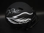 Philadelphia Eagles Jalen Hurts Hand Signed Autographed Replica Full-Size Matte Black Helmet Includes JSA COA