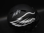 Philadelphia Eagles Michael Vick Hand Signed Autographed Replica Full-Size Matte Black Helmet Includes JSA COA