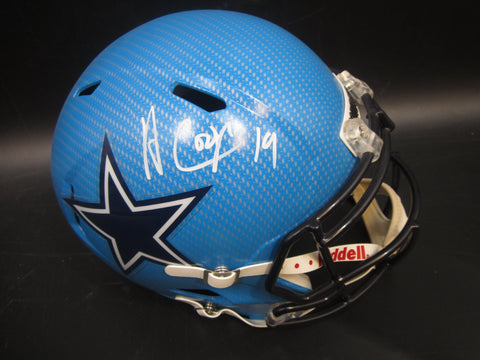 Dallas Cowboys Amari Cooper Hand Signed Autographed Custom Speed Replica Full-Size Helmet Includes Beckett Witnessed COA