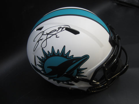 Miami Dolphins Jason Taylor Hand Signed Autographed Replica Full-Size Matte White Helmet Includes JSA COA
