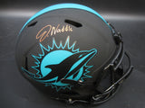 Miami Dolphins Jaylen Waddle Hand Signed Autographed Replica Full-Size Matte Black Helmet Includes Fanatics Authentic COA