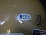 University of Notre Dame Fighting Irish Cole Kmet Hand Signed Autographed Replica Full-Size Gold Helmet Includes Beckett Witnessed COA