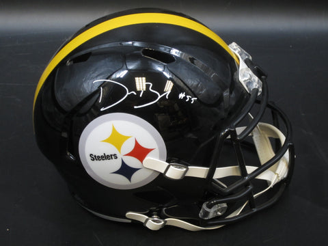 Pittsburgh Steelers Devin Bush Hand Signed Autographed Replica Full-Size Helmet Includes TSE COA