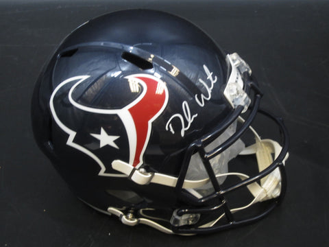 Houston Texans Deshaun Watson Hand Signed Autographed Replica Full-Size Helmet Includes Beckett Witnessed COA