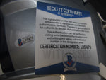 Dallas Cowboys Ezekiel Elliott Hand Signed Autographed Replica Full-Size Silver Helmet Includes Beckett Witnessed COA