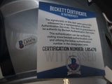 Dallas Cowboys Ezekiel Elliott Hand Signed Autographed Replica Full-Size Silver Helmet Includes Beckett Witnessed COA