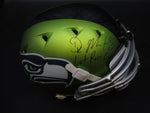 Seattle Seahawks DK Metcalf Hand Signed Autographed Schutt DNA Alternate Authentic Full-Size Green Helmet with Let Russ Cook Inscription Includes Mill Creek Sports COA