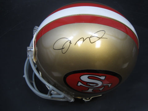 San Francisco 49ers Joe Montana Hand Signed Autographed Authentic Full-Size Gold Helmet Includes UDA Hologram & CAS COA