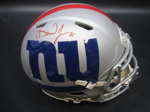 New York Giants Daniel Jones Hand Signed Autographed AMP Alternate Speed Authentic Full-Size Helmet Includes Fanatics Authentic COA