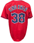 Cleveland Guardians Steven "King Kwan" Kwan Hand Signed Autographed Custom Red Jersey Includes JSA COA