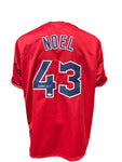 Cleveland Guardians Jhonkensy Noel Hand Signed Autographed Custom Red Jersey Includes JSA COA