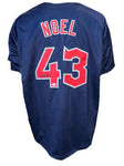 Cleveland Guardians Jhonkensy Noel Hand Signed Autographed Custom Navy Jersey Includes JSA COA