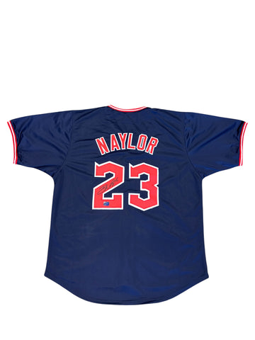 Cleveland Guardians Bo Naylor Hand Signed Autographed Custom Navy Jersey Includes Prova COA