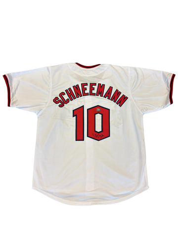 Cleveland Guardians Daniel Schneemann Hand Signed Autographed Custom White Jersey Includes Prova COA