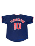 Cleveland Guardians Daniel Schneemann Hand Signed Autographed Custom Navy Jersey Includes Prova COA