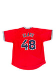 Cleveland Guardians Emmanuel Clase Hand Signed Autographed Custom Red Jersey Includes Prova COA