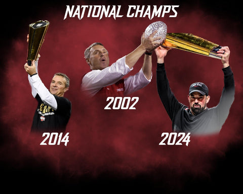 (PRE-SALE FOR PRIVATE SIGNING) Urban Meyer, Jim Tressel, & Ryan Day Triple Hand Signed Autographed 16x20 Photo Includes COA