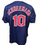 Cleveland Guardians Daniel Schneemann Hand Signed Autographed Custom Navy Jersey Includes JSA COA