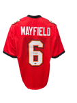 Tampa Bay Buccaneers Baker Mayfield Hand Signed Autographed Custom Red Jersey Includes Beckett COA
