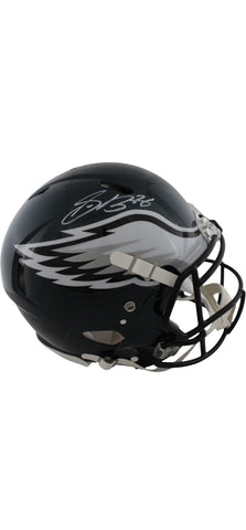 Philadelphia Eagles Saquon Barkley Hand Signed Autographed Authentic Full-Size Helmet Includes Beckett COA