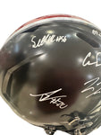The Ohio State University Buckeyes Multi Hand Signed Autographed Replica Full-Size Black Helmet Includes COA