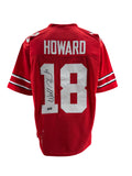 The Ohio State University Buckeyes Will Howard Hand Signed Autographed Custom Red Jersey Includes SWAU COA