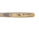 Cleveland Guardians Jhonkensy Noel Hand Signed Autographed Louisville Slugger Blonde Wooden Bat with Big Christmas Inscription Includes COA