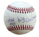 Cleveland Guardians Jhonkensy Noel Hand Signed Autographed ROMLB with Big Christmas Inscription Includes COA