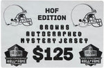 Cleveland Browns Pro Football Hall of Fame Autographed Mystery Jersey Box