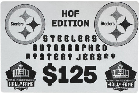 Pittsburgh Steelers Pro Football Hall of Fame Autographed Mystery Jersey Box