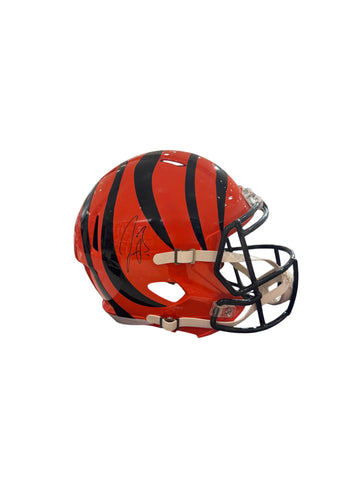 Cincinnati Bengals Joe Burrow Hand Signed Autographed Replica Full-Size Helmet Includes Fanatics Authentic COA