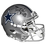 Dallas Cowboys Terrell Owens Hand Signed Autographed Replica Full-Size Silver Helmet Includes JSA COA