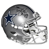 Dallas Cowboys Terrell Owens Hand Signed Autographed Replica Full-Size Silver Helmet Includes JSA COA