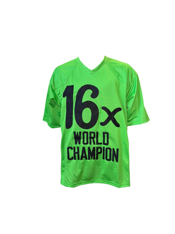 Ric Flair Hand Signed Autographed Custom Green Jersey with Famous Quote Includes JSA COA
