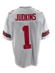 The Ohio State University Buckeyes Quinshon Judkins Hand Signed Autographed Custom White Jersey Includes SWAU COA