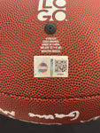 The Ohio State University Buckeyes Team Signed National Championship Logo Football with 2024 Championship Game MVP Will Howard Inscription Includes SWAU COA