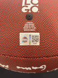 The Ohio State University Buckeyes Team Signed National Championship Logo Football with 2024 Championship Game MVP Will Howard Inscription Includes SWAU COA