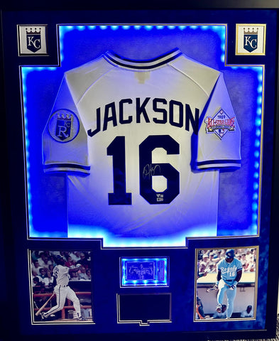 Kansas City Royals Bo Jackson Hand Signed Autographed 1989 All-Star Jersey Framed & Matted with FANATICS Authentic COA