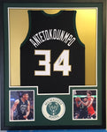 Jersey Framing - Vertical Style with Two Pictures