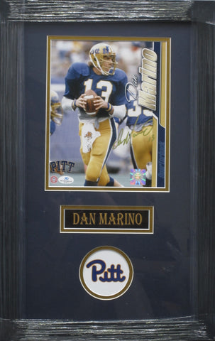 Pittsburgh Panthers Dan Marino SIGNED 8x10 Framed Photo WITH COA