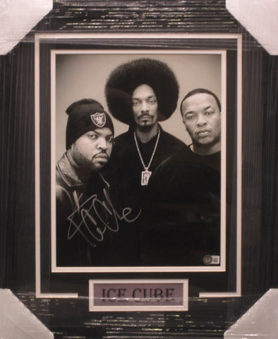 Ice Cube SIGNED AUTOGRAPH 11x14 Framed Photo BECKETT COA