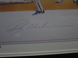 New York Yankees Ricky Henderson & Lou Brock SIGNED Framed Lithograph WITH COA