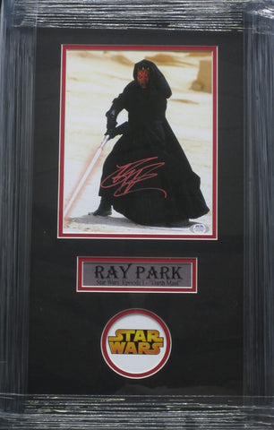 Star Wars Ray Park SIGNED 8x10 Framed Photo PSA COA