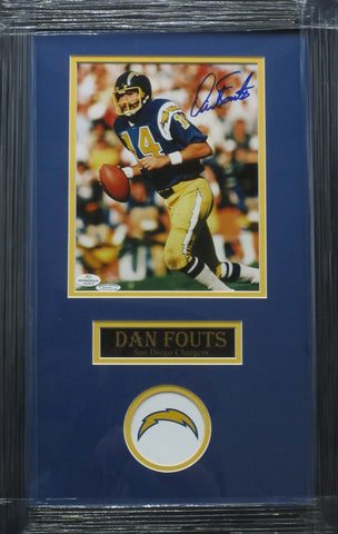 San Diego Chargers Dan Fouts Hand Signed Autographed 8x10 Photo Framed with Matting Includes COA