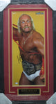 Hulk Hogan Hand Signed Autographed 1985 Magazine Poster Framed with Matting Includes PSA COA