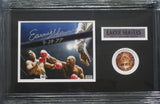 Earnie Shavers Hand Signed Autographed 8x10 Photo with 9-29-77 Inscription Framed with Matting Includes Shavers Authentic Hologram COA