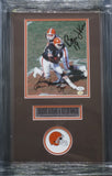 Cleveland Browns Bernie Kosar & Kevin Mack Hand Signed Autographed 8x10 Photo Framed with Matting Includes COA
