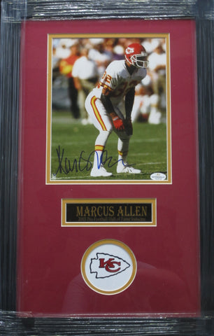 Kansas City Chiefs Marcus Allen Hand Signed Autographed 8x10 Photo Framed with Matting Includes COA