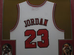 Chicago Bulls Michael Jordan SIGNED Framed Matted Jersey WITH COA